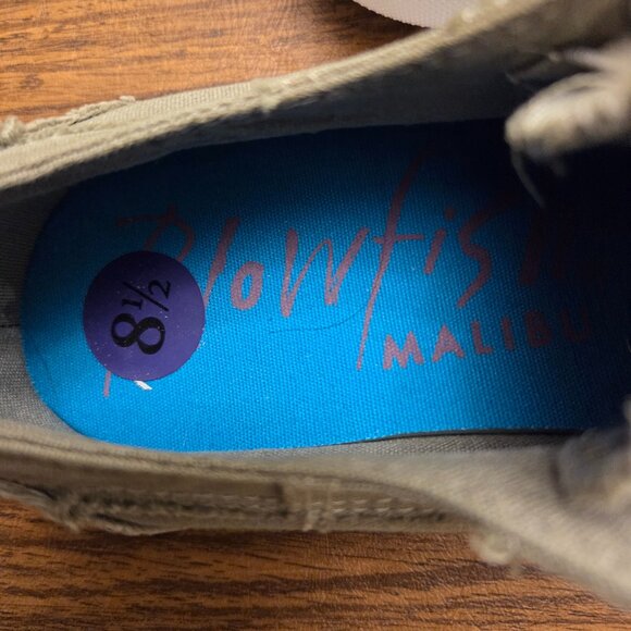 BLOWFISH Malibu Women's Fabric Upper Laced Up Sneakers - Khaki Green - Size 8.5M - Picture 15 of 16